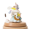 Boîte à Musique Lumineuse Licorne Pivotante