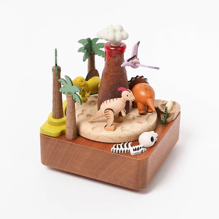 Boîte à musique Dinosaures et Volcans