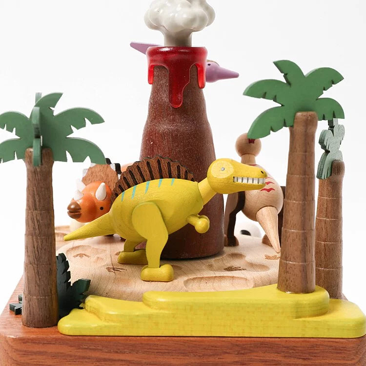 Boîte à musique Dinosaures et Volcans