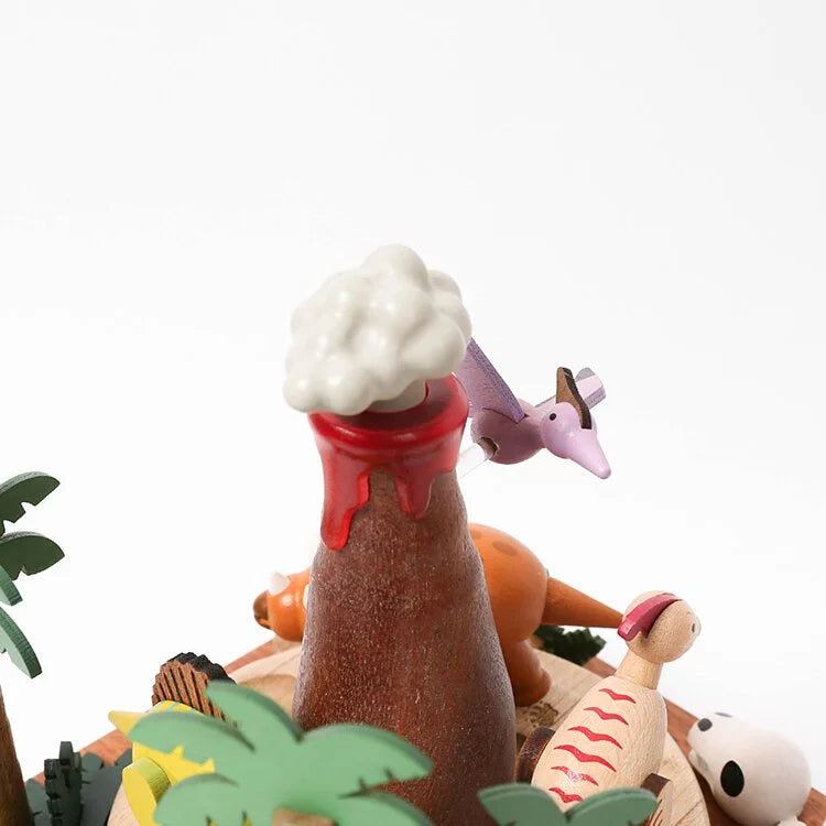 Boîte à musique Dinosaures et Volcans
