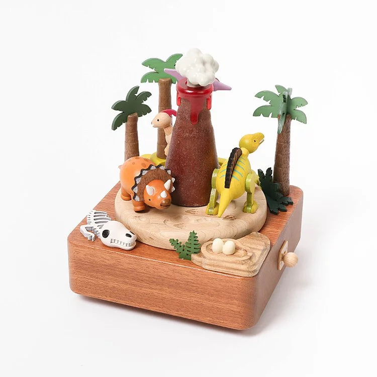 Boîte à musique Dinosaures et Volcans